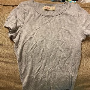 HOLLISTER skin tight grey tee size S. NWOT